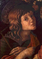 Madonna and Child with St. John the Baptist (detail)